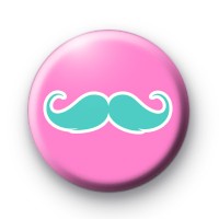 Pink and Blue Moustache Badges