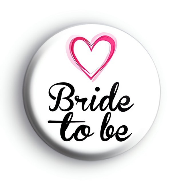 Pink Hearts Bride To Be Badge