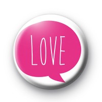 Pink Love Bubble Badge