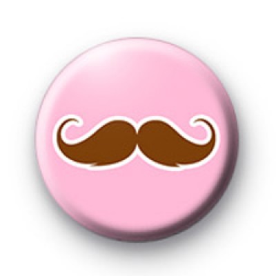 Cute fun moustache badge