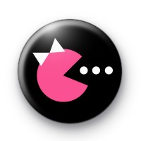 Pink Mrs Pac Man Badge