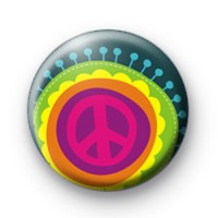 Pink Peace Sign badges