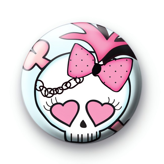 Rock On Rocker Skull Badges