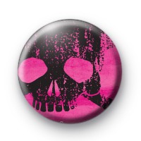 Pink Punk Skull 1 Badge