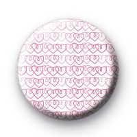 Pink Scribble Love Hearts Badge thumbnail