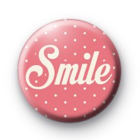 Pink Smile Pin Badge