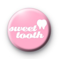 Pink Sweet Tooth Button Badges