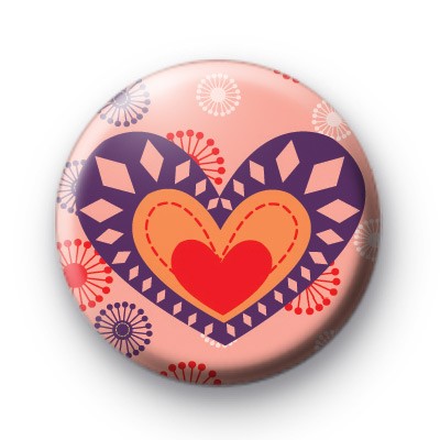 Pop Love Heart Badge