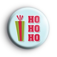 Ho Ho Ho Christmas Present Badge