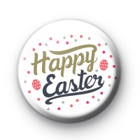 Pretty Happy Easter Pin Badges thumbnail