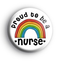 Proud To Be a Nurse Rainbow Badge