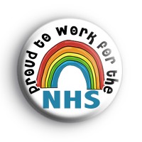 Proud to work for the NHS Rainbow Badge