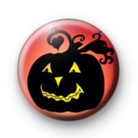 Spooky Halloween Pumpkin Badge
