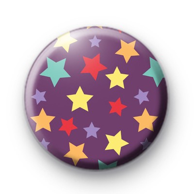 Purple Starburst Pin Badge : Kool Badges