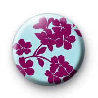 Purple & Blue Floral Badge