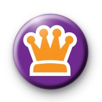 Purple and Gold Crown Badge