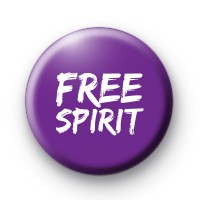 Purple Free Spirit Button Badges