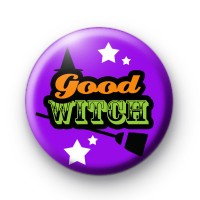 Purple Halloween Good Witch Badge