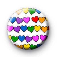 Rainbow love Hearts Love badges