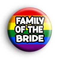 Rainbow Family Of The Bride LGBTQ Badge thumbnail