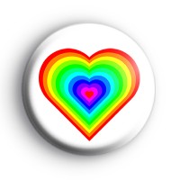 Rainbow Hippie Love Badge
