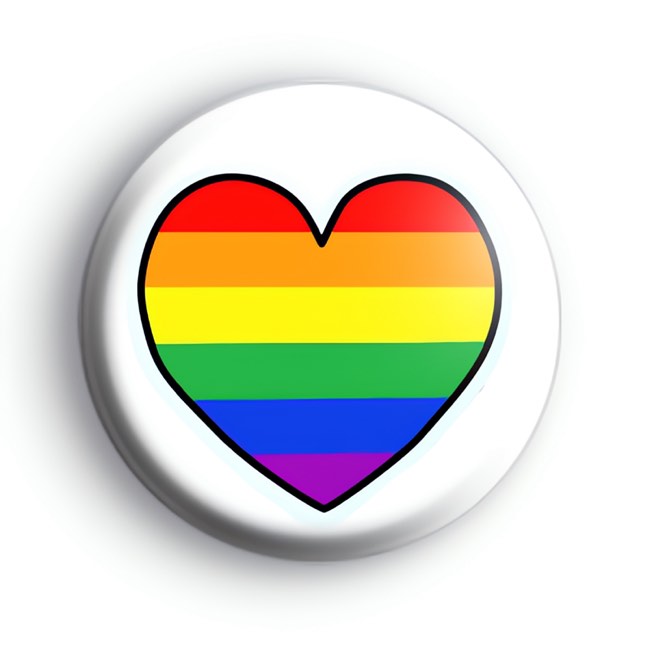 Rainbow Heart Badge