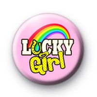 Rainbow Lucky Girl Badge