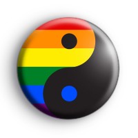 Rainbow Ying Yang Badge thumbnail