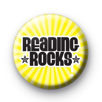 Yellow Reading Rocks Badge