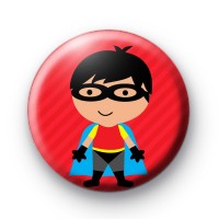 Cute Superhero Masked Button Badges