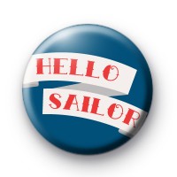 Red Hello Sailor Badge