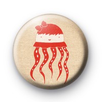 Red Human Jelly Fish Badge thumbnail