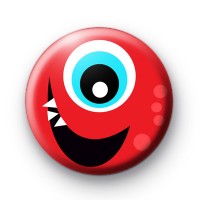 Red Monster Eye Badge