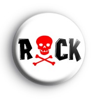 Rock Red Skull Badge