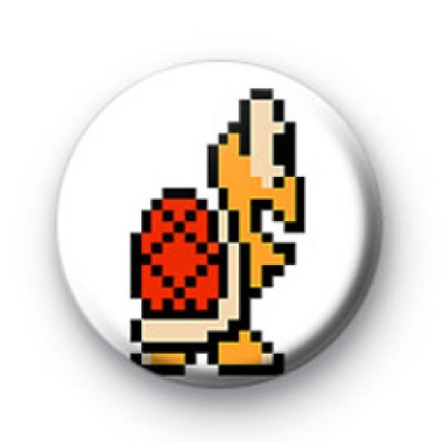 Super Mario Red Koopa Troopa Turtle Badge