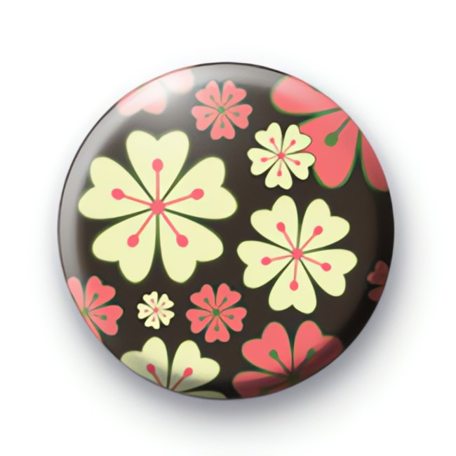 Retro Flowers Badge