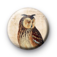 Retro Owl 4 Pin Badge