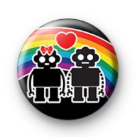 Rainbow Robot Love Badges