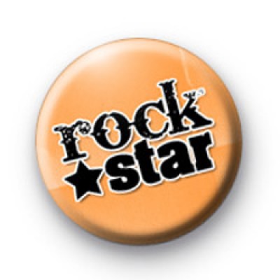 Rock Star Orange badge medium