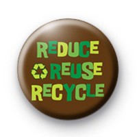 Green and Brown Recycle Badge