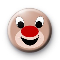 Rudolph Red Nose Face Badge