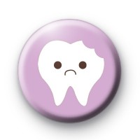 Sad Tooth Button Badges
