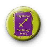 Zodiac Symbol Sagittarius Button Badge