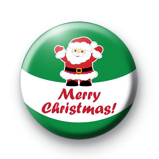 Santa Claus Merry Christmas Badge