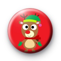 Christmas Reindeer Red Badges
