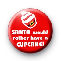 Santa would rather have a cupcake badges