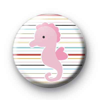 Seahorse Button Badge medium