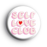 Self Love Club Pink and White Badge thumbnail