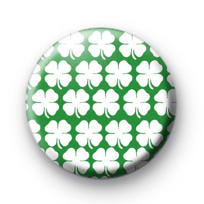 Shamrock Pattern Button Badges