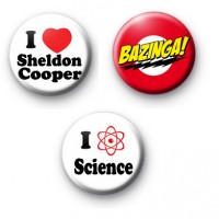 Set of 3 The Big Bang Theory Badges